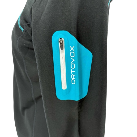 ORTOVOX Fleece Lined Full Zip Knit Hoodie Women's L - Picture 6 of 13